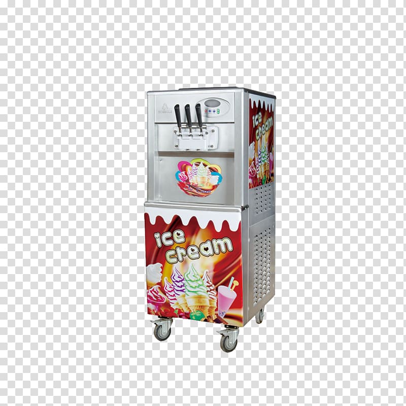 Stir-fried ice cream Frozen yogurt Slush, Multifunctional ice cream machine transparent background PNG clipart