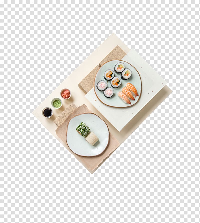 Onigiri Sushi Makizushi California roll Surimi, sushi transparent background PNG clipart