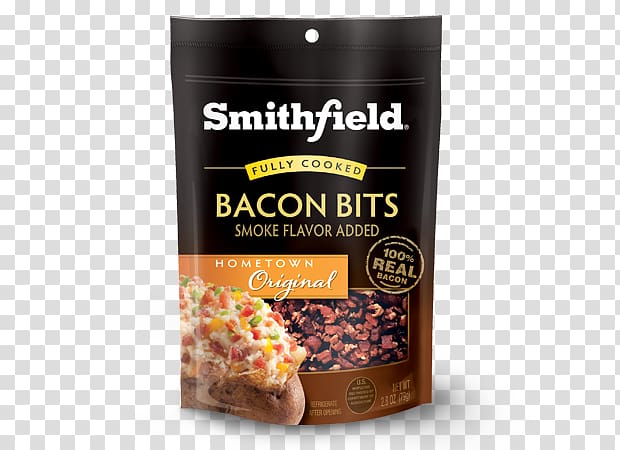 Smithfield ham Virginia Bacon Smithfield Foods Superfood, Bacon bits transparent background PNG clipart