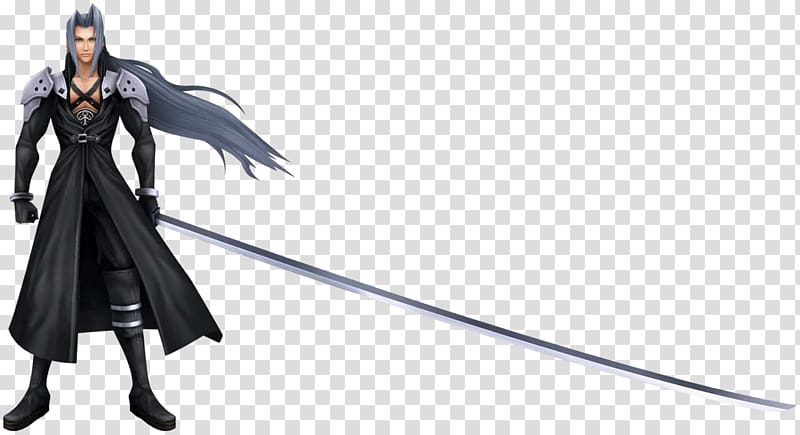Dissidia 012 Final Fantasy Dissidia Final Fantasy Final Fantasy VII Sephiroth Tifa Lockhart, katana transparent background PNG clipart