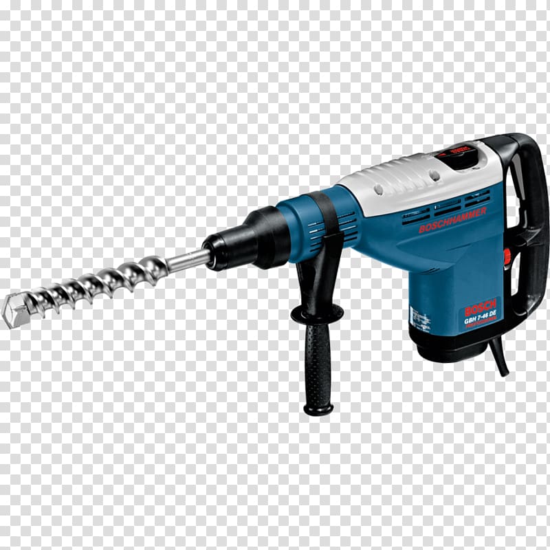 Bosch GBH 7-46 De Pro Rotary Hammer SDS-Max 1350W Hammer drill Augers Tool, assembly power tools transparent background PNG clipart