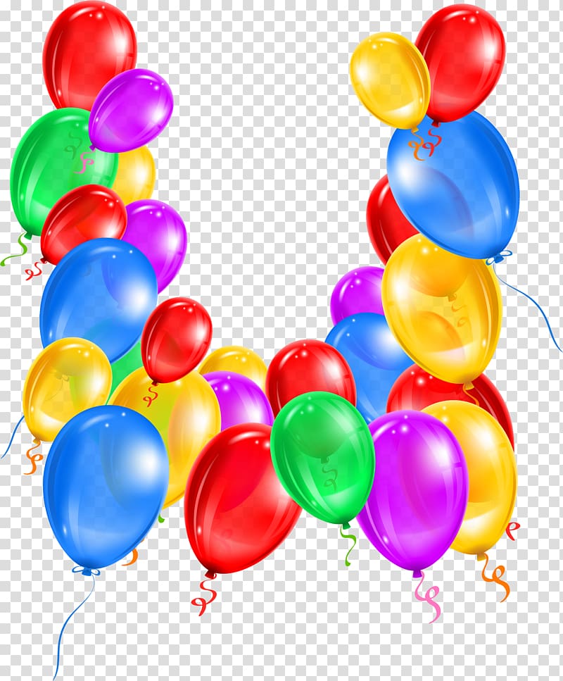 Balloon, Small fresh colorful balloon transparent background PNG clipart