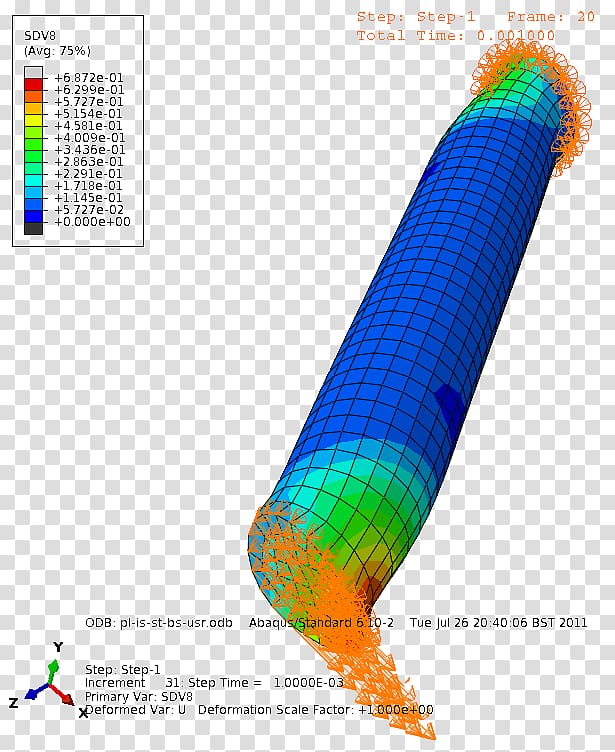 Abaqus Deformation Shearing Tension Elastic and plastic strain, dynamic 3d crack transparent background PNG clipart