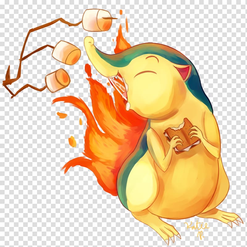Cyndaquil Painting Pokémon Chikorita Totodile, painting transparent background PNG clipart