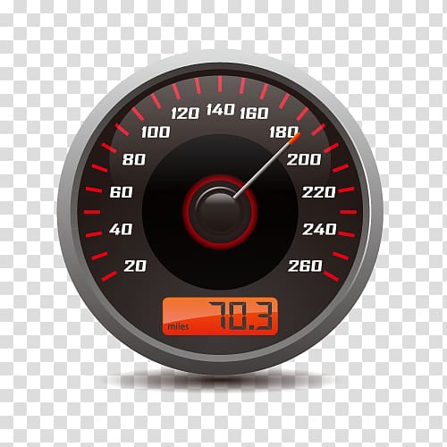 gray speedometer displaying 70.3 illustration, Car Speedometer , speed dial transparent background PNG clipart