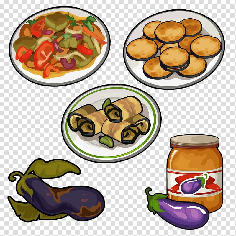 Chili con carne Fast food , Cartoon eggplant food transparent background PNG clipart