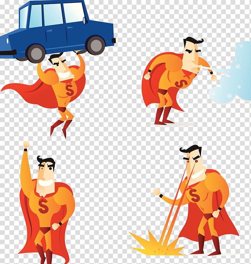 Clark Kent Superhero Superpower Illustration, City Superman Heroes transparent background PNG clipart