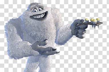 cartoon character illustration, The Yeti transparent background PNG clipart