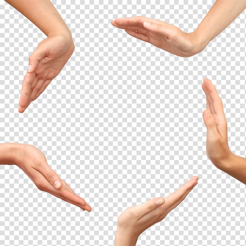 people hands circulation, Hands Circle transparent background PNG clipart