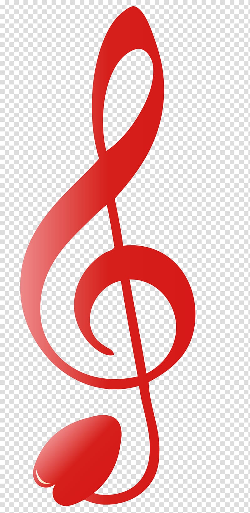 Clef Musical note Treble Sol anahtaru0131, Red musical note transparent background PNG clipart