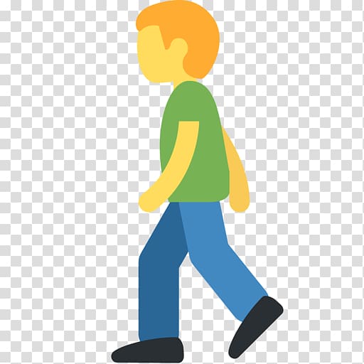 Emoji Walking Person Computer Icons Running, Emoji transparent background PNG clipart
