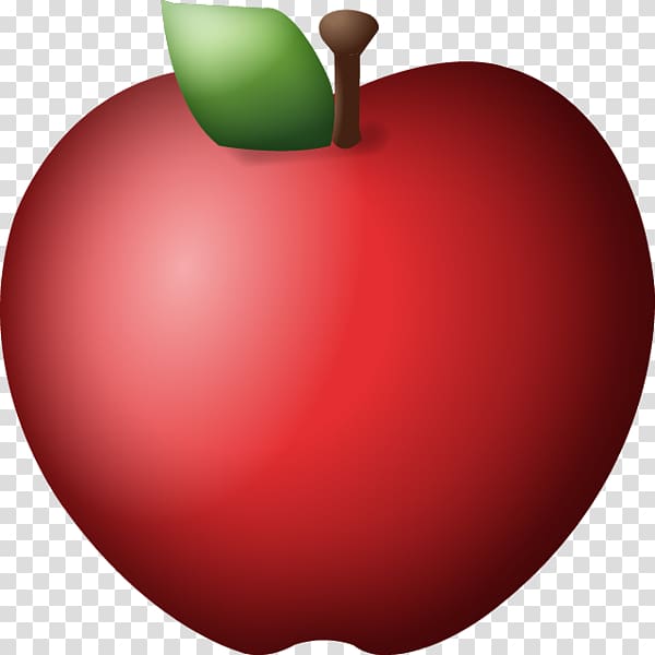 Apple Color Emoji Apple Color Emoji Computer Icons, red apple transparent background PNG clipart