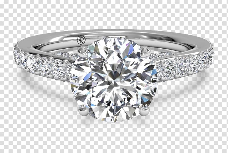 Engagement ring Diamond Ritani Wedding ring, diamonds transparent background PNG clipart