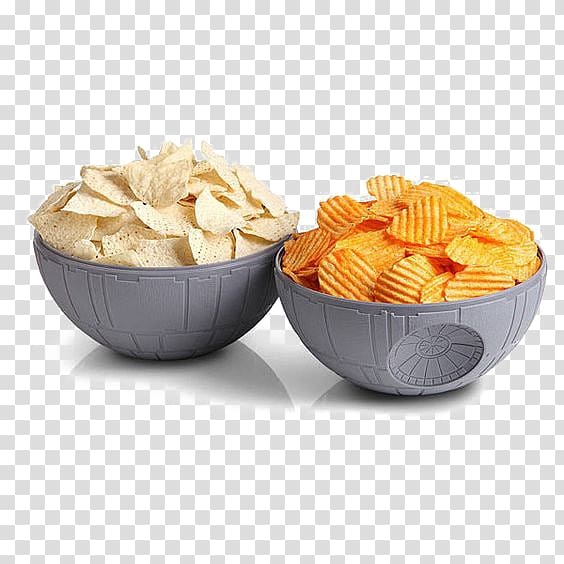 chips on bowls, Chips and dip Bowl Dipping sauce Death Star Ceramic, Test chips transparent background PNG clipart