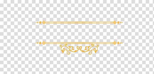 golden european pattern border dividing lines transparent background PNG clipart