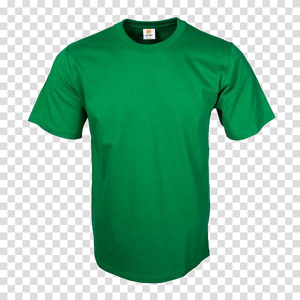 T-shirt Sleeve Green Cotton, Kaos polos transparent background PNG clipart