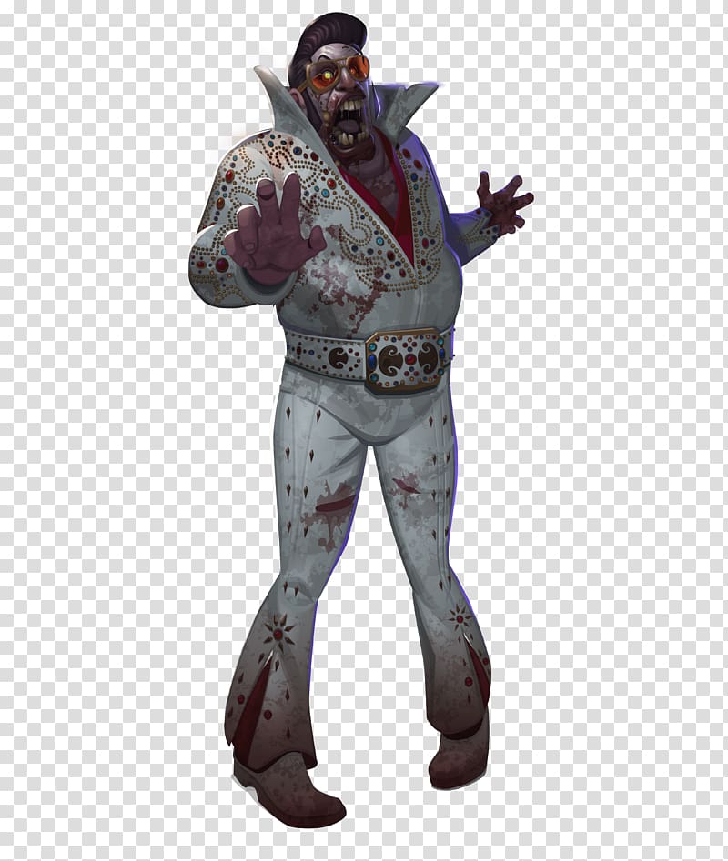 Left 4 Dead Half-Life Las Vegas Zombie Costume, ELVIS transparent background PNG clipart