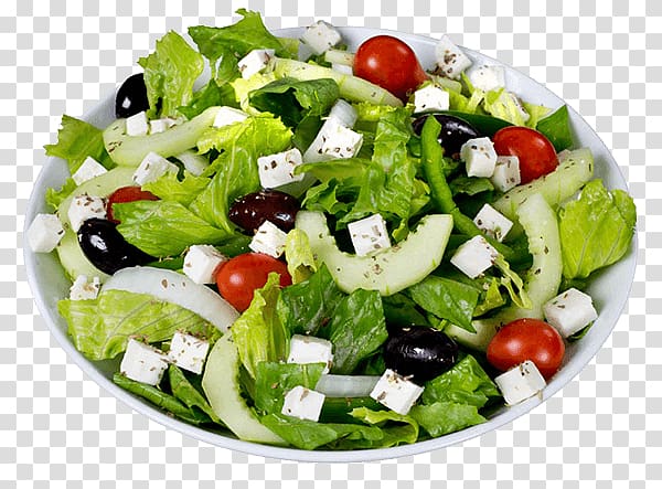 Greek salad Pizza Take-out Caesar salad Spinach salad, fresh salad transparent background PNG clipart