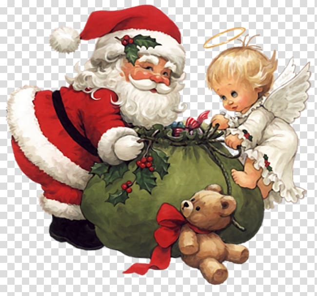 Santa Claus Christmas Angel Secret Santa , Santa Claus transparent background PNG clipart