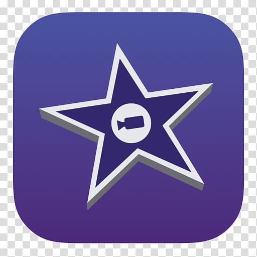 star , electric blue star purple symbol cobalt blue, iMovie transparent background PNG clipart