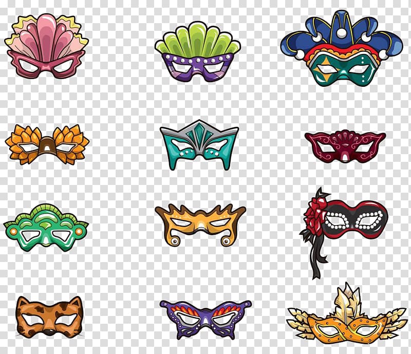 Mask Cartoon Masquerade ball , Mask dance mask transparent background PNG clipart