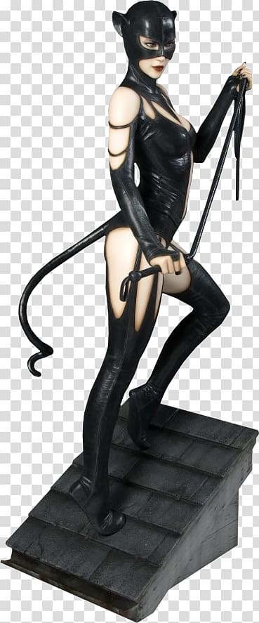 Catwoman Batman Harley Quinn Statue Figurine, catwoman sideshow transparent background PNG clipart