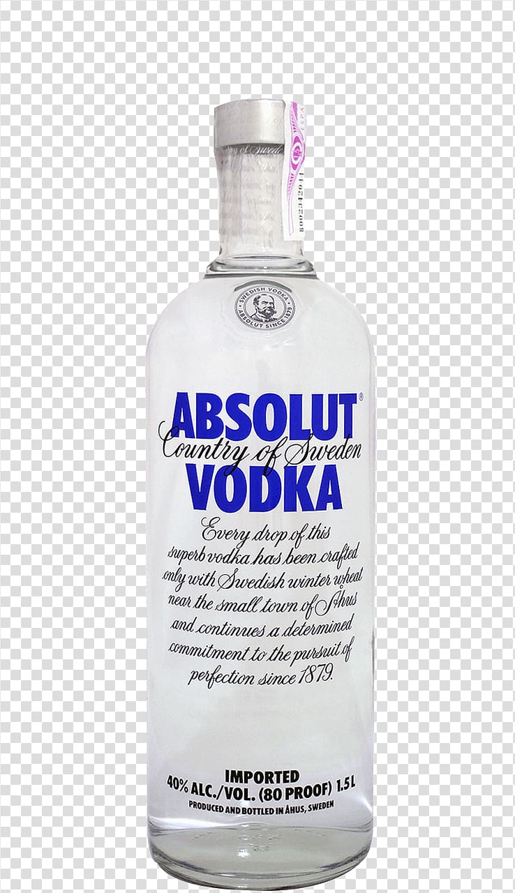 Absolut Vodka bottle, Absolut Vodka transparent background PNG clipart