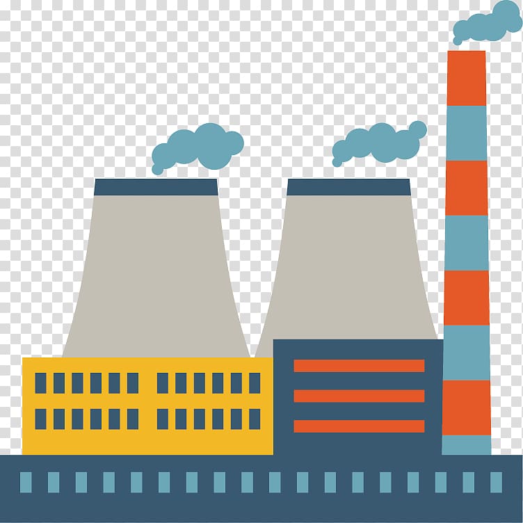 Factory template, Thermal power station Electricity generation Fossil fuel  power station, creative icon design thermal power plant transparent  background PNG clipart | HiClipart