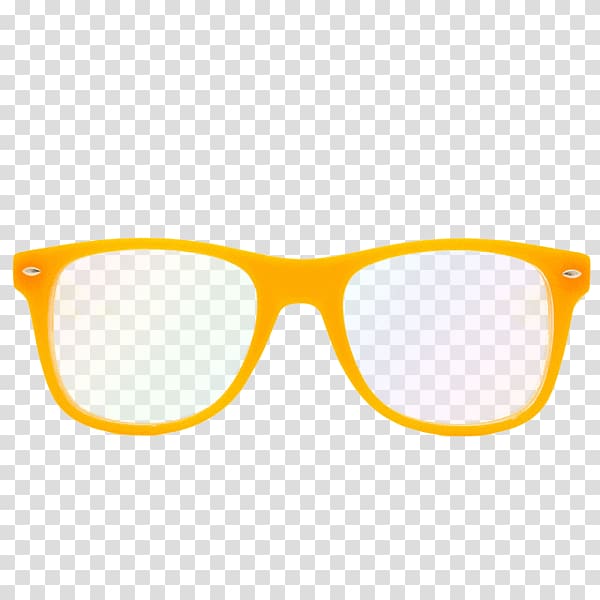 Aviator sunglasses Eyewear Lens, orange glow transparent background PNG clipart