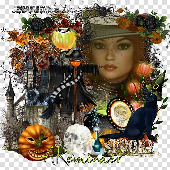 Halloween witch montage Party Citrus × sinensis, Halloween transparent background PNG clipart