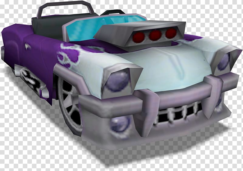 Crash Tag Team Racing Crash Team Racing Car PlayStation 2 Doctor Neo Cortex, car transparent background PNG clipart