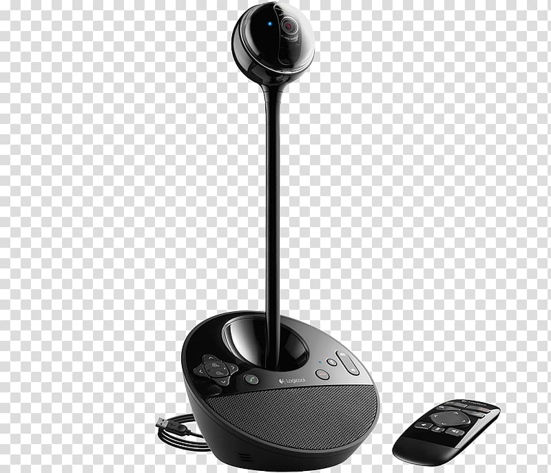 Logitech BCC950 Video Conferencing Camera 960-000866 Logitech ConferenceCam Connect Webcam, Webcam transparent background PNG clipart
