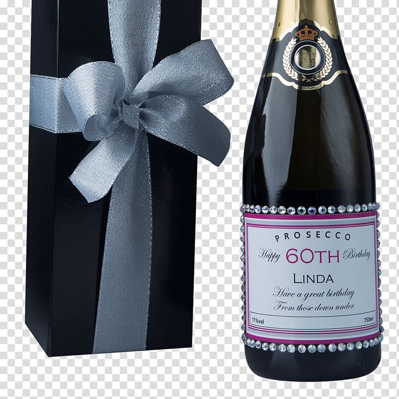 Champagne Prosecco Sparkling wine Gift, crystal box transparent background PNG clipart