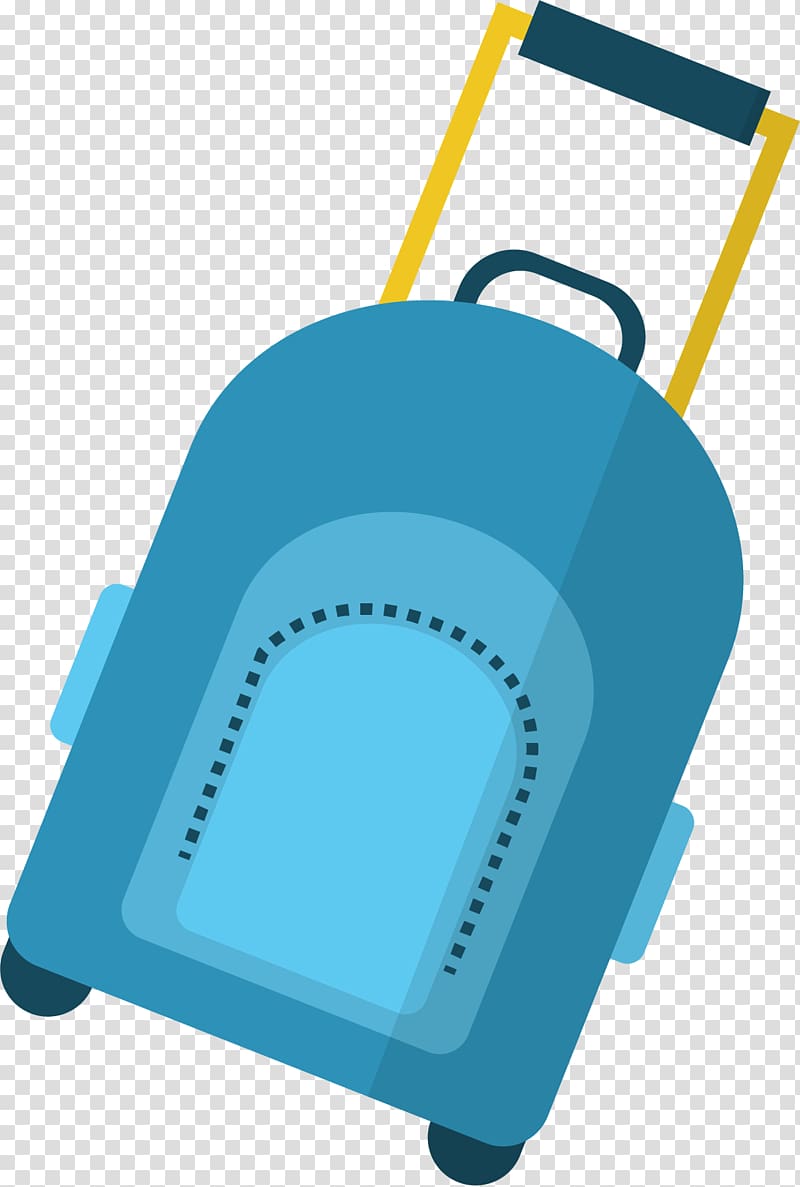 Suitcase Drawing Travel, Blue tie box transparent background PNG clipart