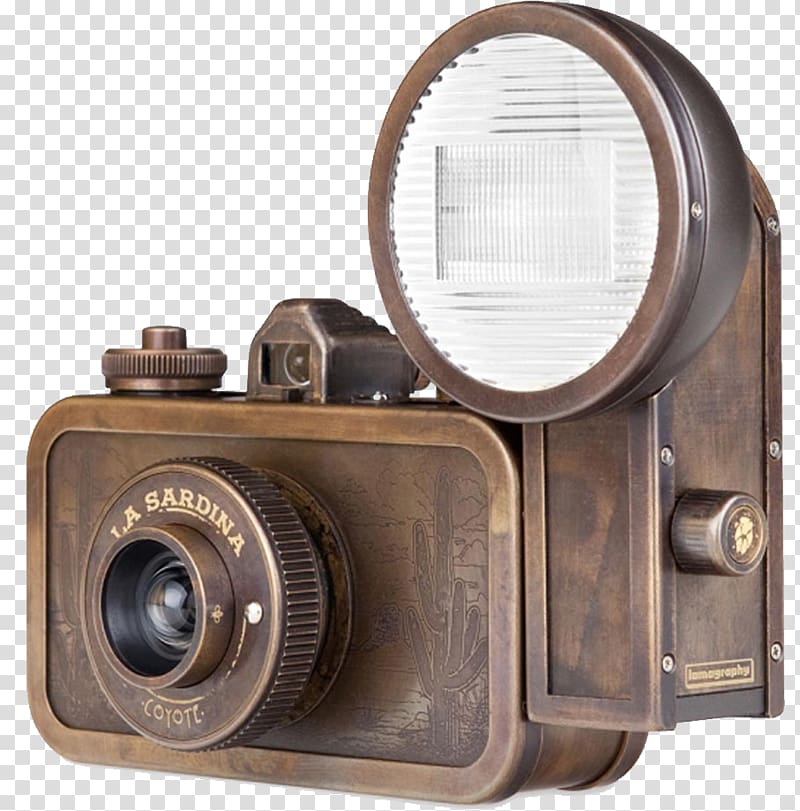 graphic film Camera Lomography Wide-angle lens 35mm format, Vintage Camera transparent background PNG clipart