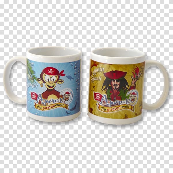 Aquapulco, the pirate world Coffee cup Mug Kop, tasse transparent background PNG clipart