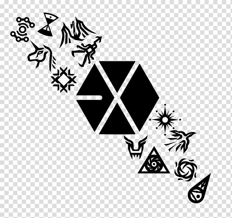 EXO K-pop Logo XOXO Growl, Exo Chibi transparent background PNG clipart
