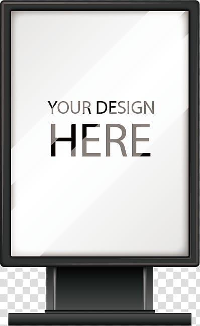 Computer monitor Billboard Text, hand-painted billboards transparent background PNG clipart