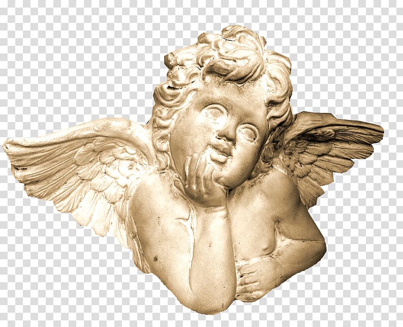 Statue Angel Classical sculpture, Angel Statue transparent background PNG clipart