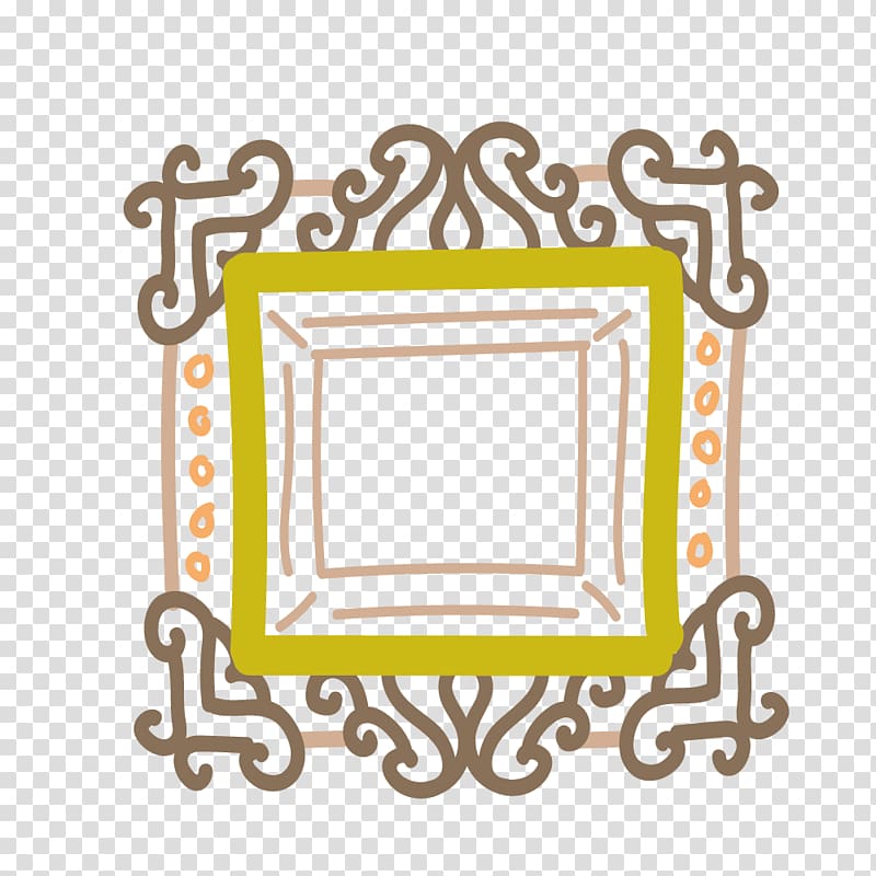 frame Digital frame, Green Frame transparent background PNG clipart