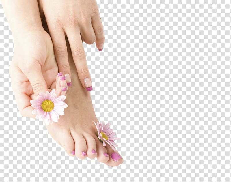 person holding pink flowers, Nail salon Manicure Pedicure Nail Polish, Nail transparent background PNG clipart