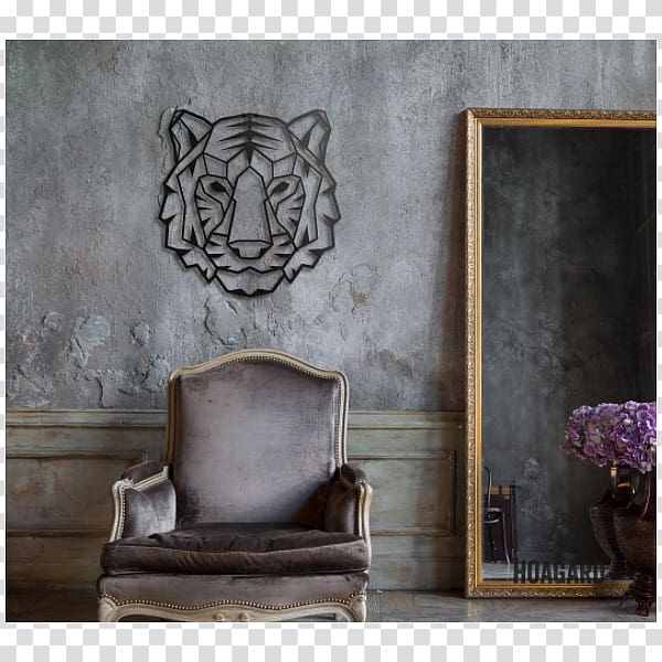 Mirror Light Mirror TV, tiger head transparent background PNG clipart