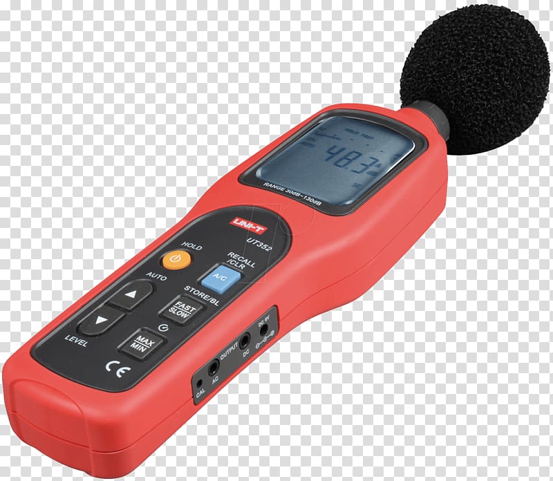 Measuring instrument Sound Meters Decibel Ambient noise level, others transparent background PNG clipart
