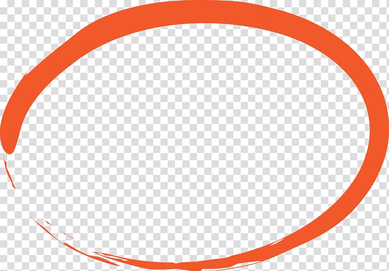 Marker pen Circle Pencil , circle, orange oval logo transparent background PNG clipart