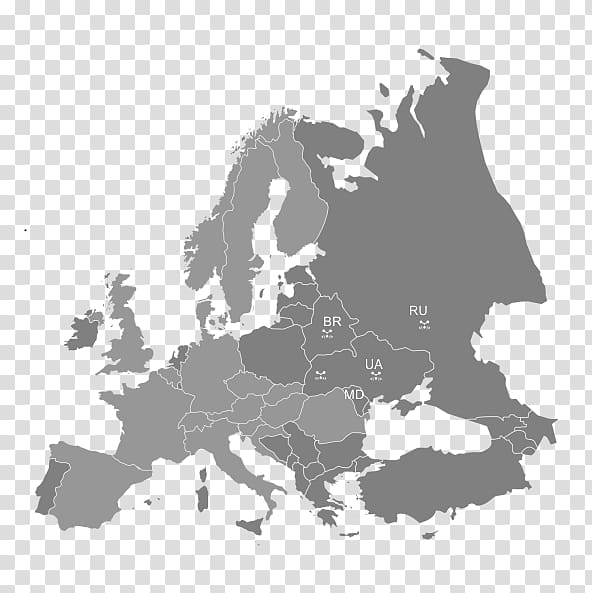 Europe World map Blank map, map transparent background PNG clipart