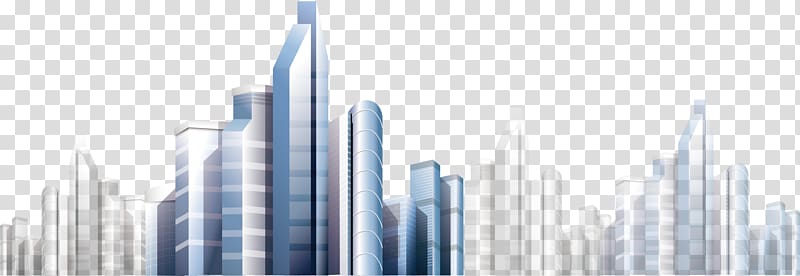 Skyscraper City Metropolis, City element transparent background PNG clipart
