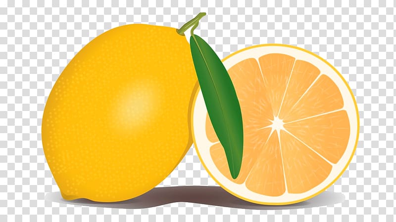 Sweet Lemon Rangpur Fruit , FIG painted lemon yellow transparent background PNG clipart