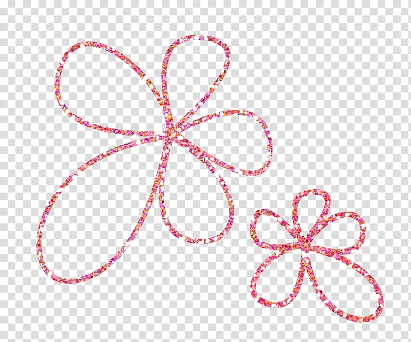 Circle Petal Pattern, Line flowers transparent background PNG clipart