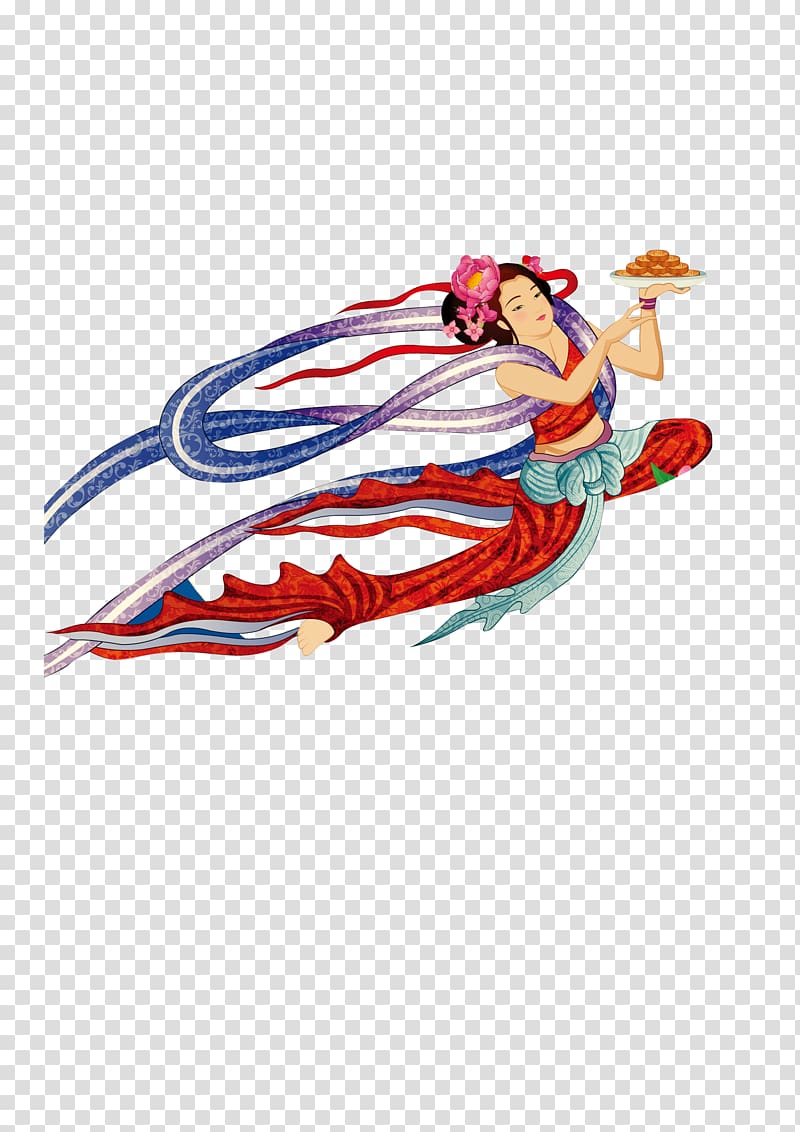 u5ae6u5a25u5954u6708 Mid-Autumn Festival Change, Beauty fairy food transparent background PNG clipart