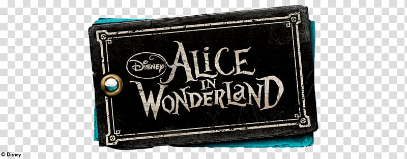 Alice in Wonderland The Walt Disney Company Brand Logo, tim burton transparent background PNG clipart